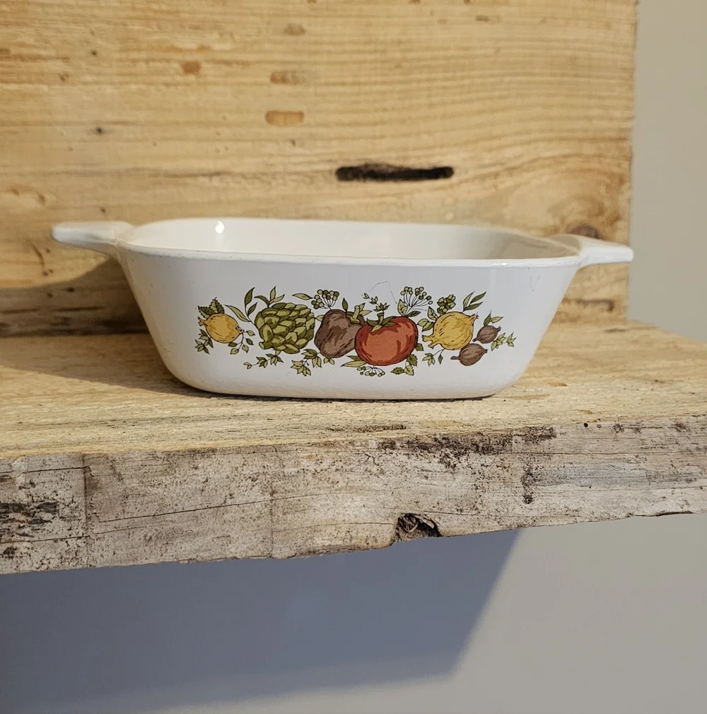 Vintage Corningware Spice Of Life Mini Cassarole Dish For Range And Microwave
